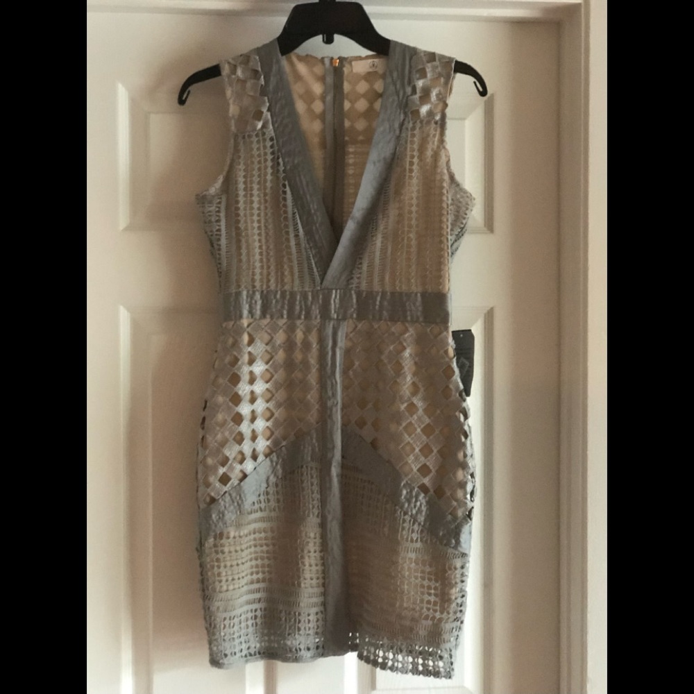 Missguided, Lace Dress, baby blue